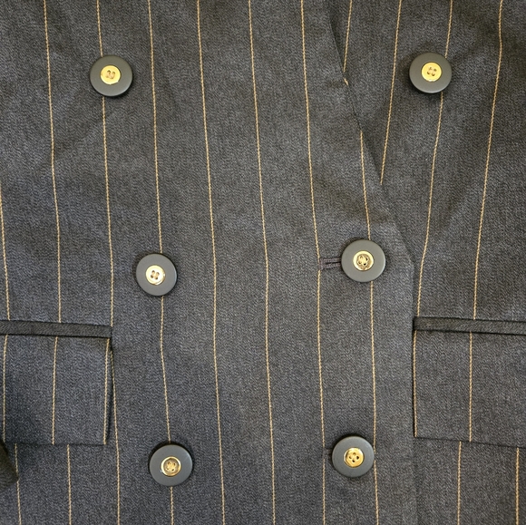 Vtg Sasson Womens Skirt Suit, Size 12 Pinstripes - Picture 4 of 7